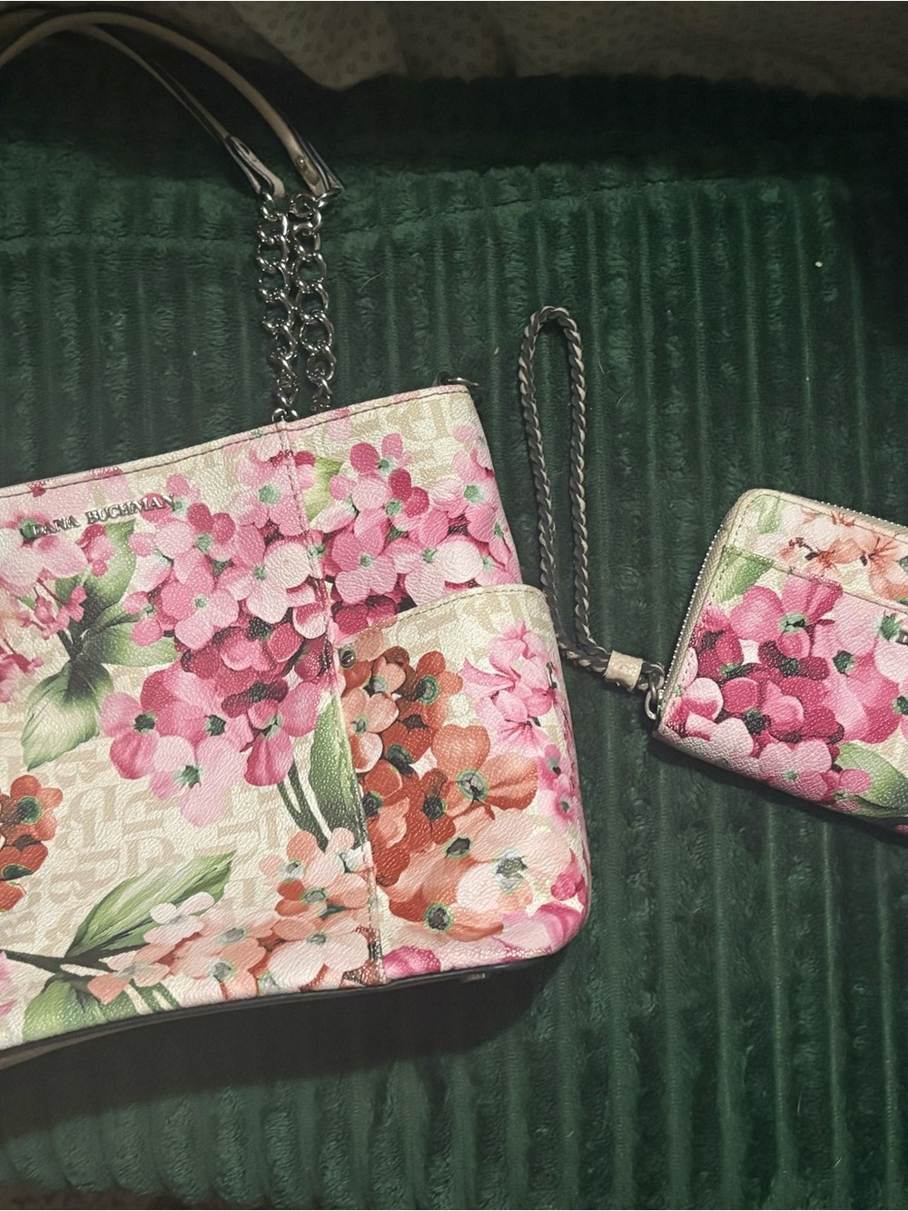 Dana Buchman Floral Purse & Matching Wallet